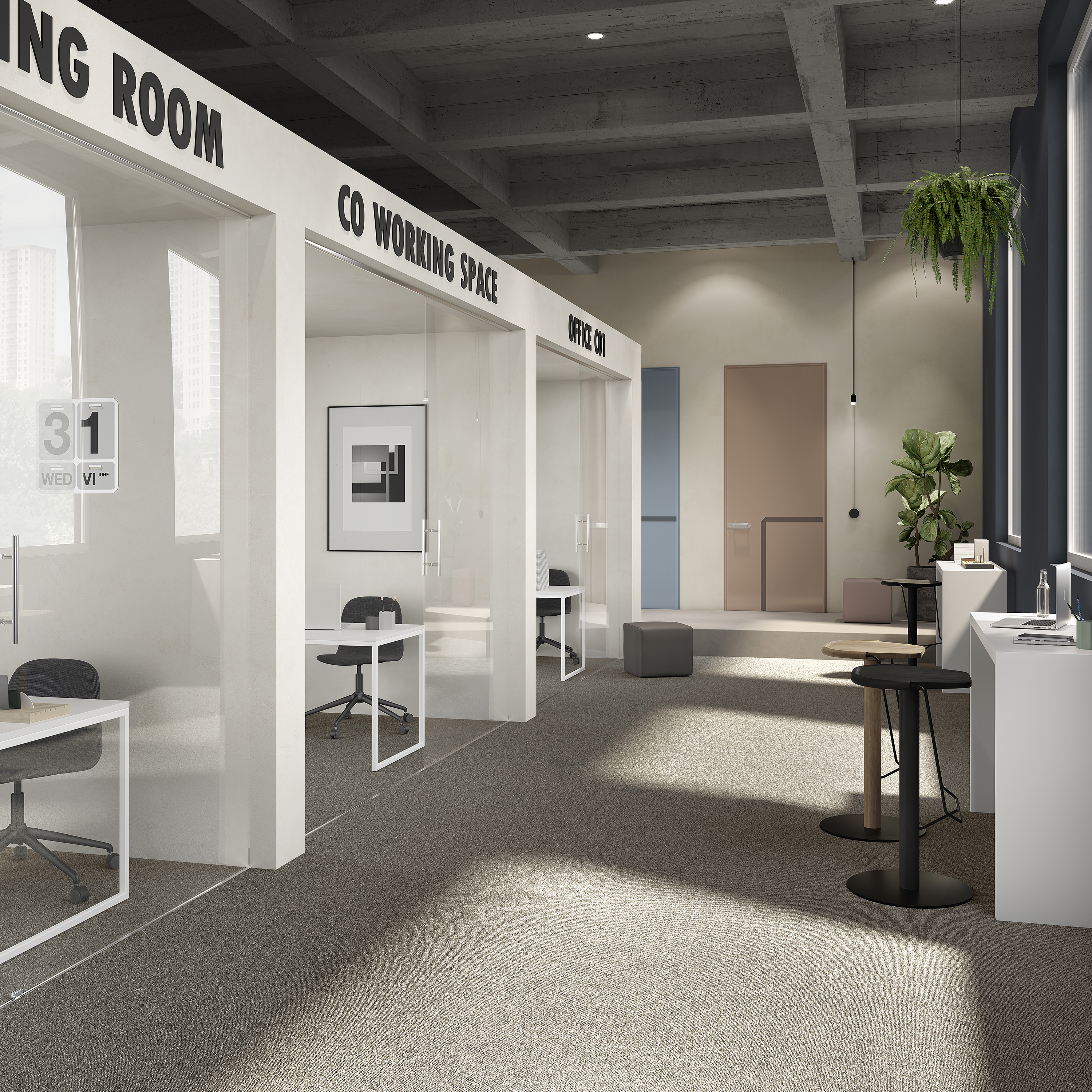 Ковровая плитка Medusa Tile 40 (500*500*5 мм) — купить в Нефтеюганске