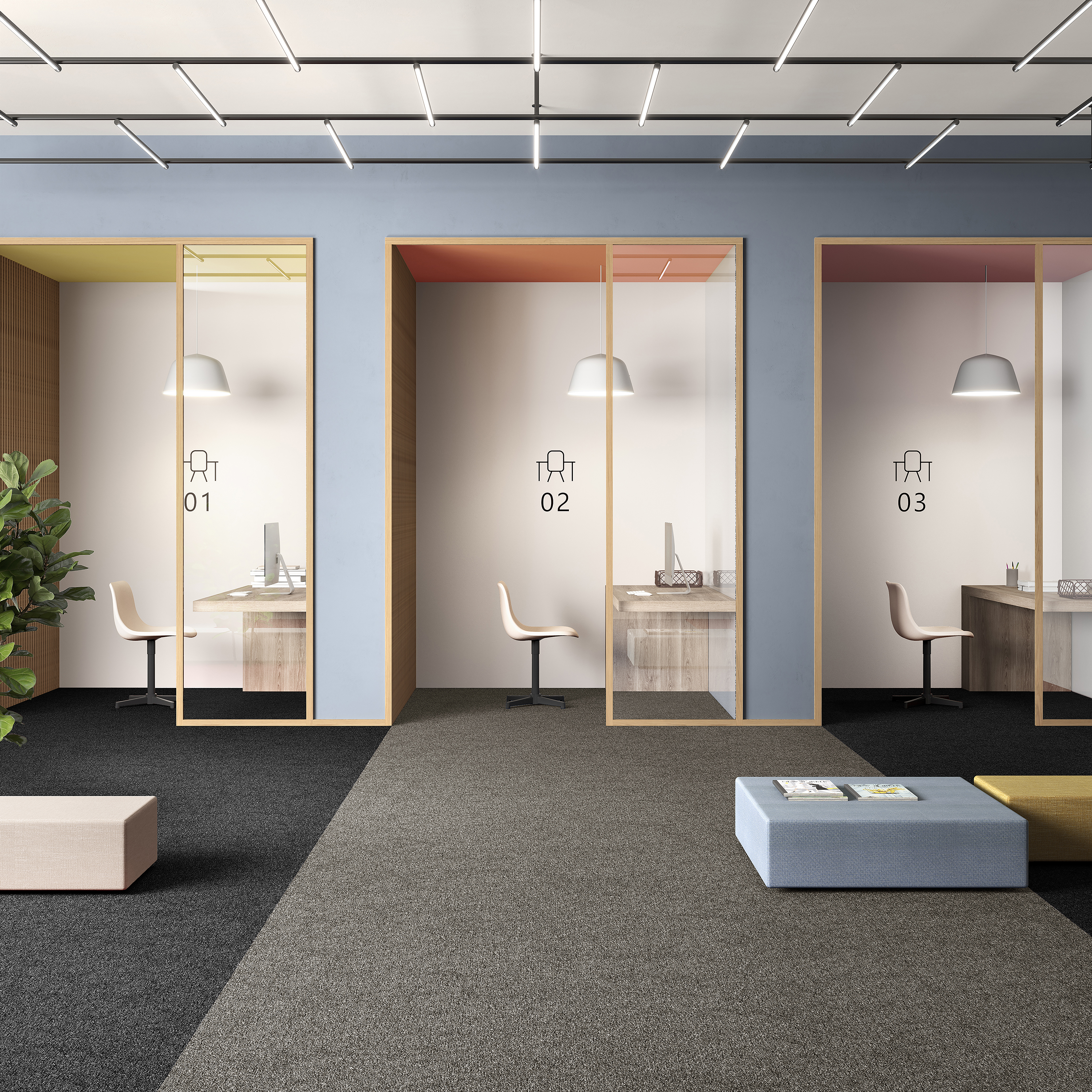 Ковровая плитка Medusa Tile 40 (500*500*5 мм) — купить в Нефтеюганске