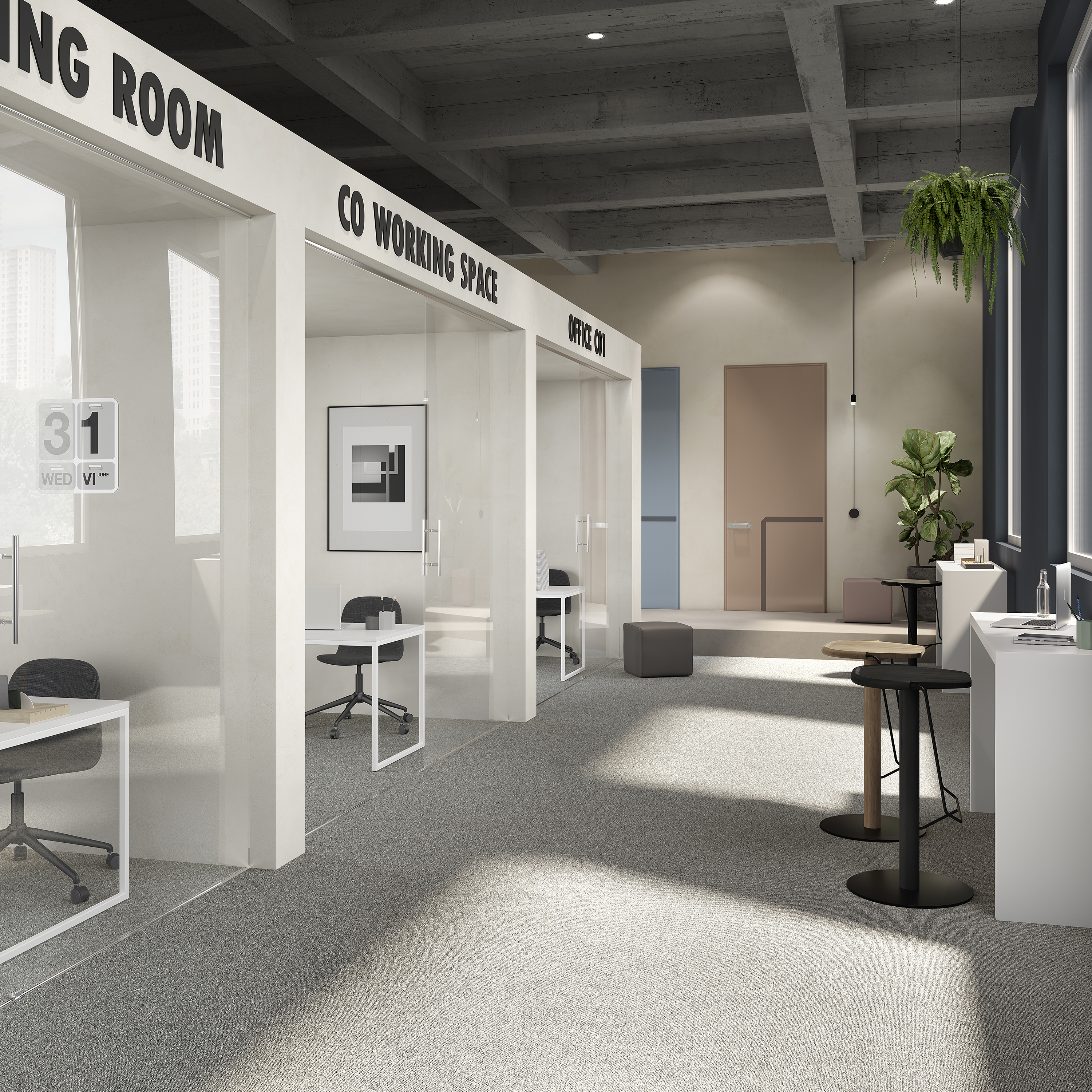 Ковровая плитка Medusa Tile 94 (500*500*5 мм) — купить в Нефтеюганске