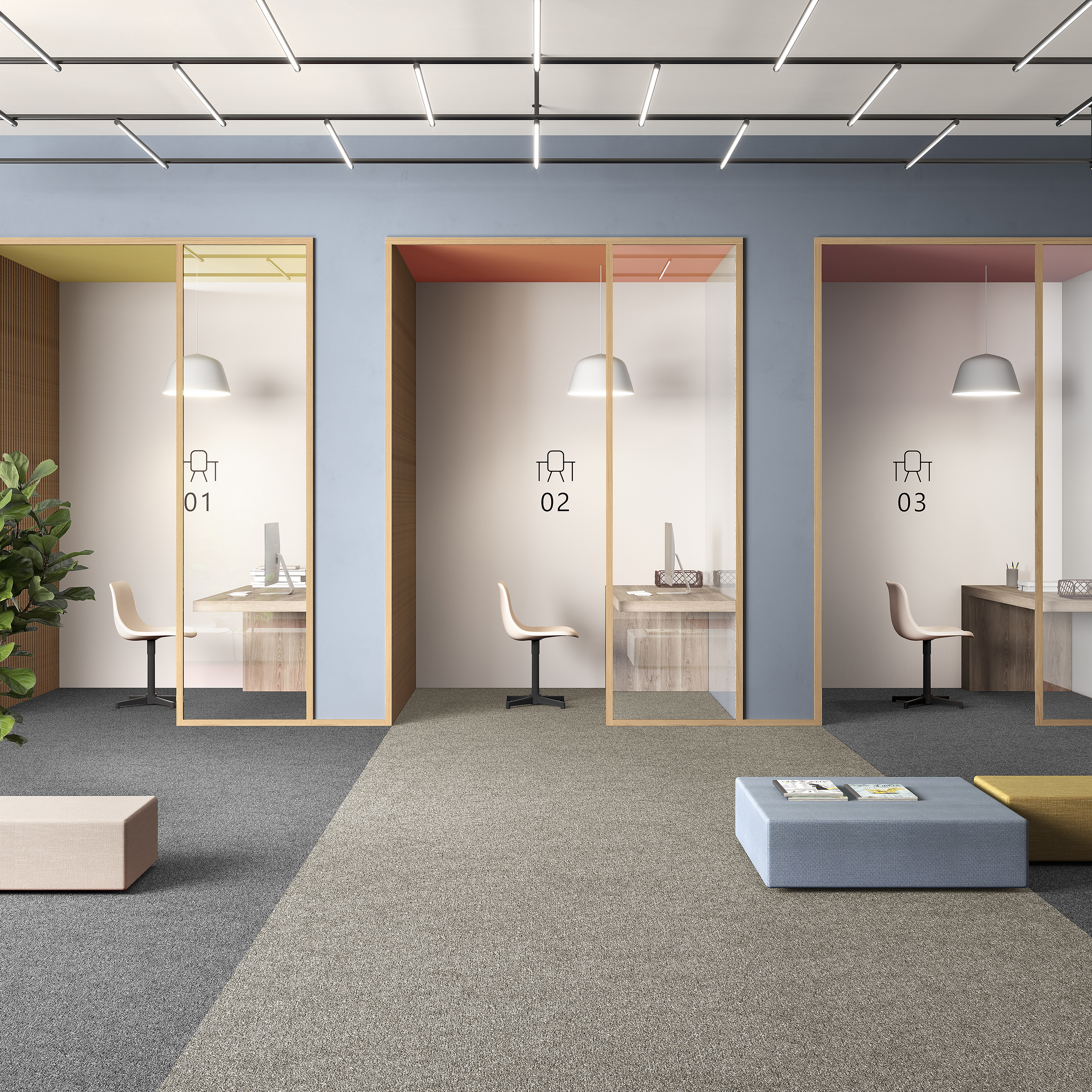 Ковровая плитка Medusa Tile 33 (500*500*5 мм) — купить в Нефтеюганске