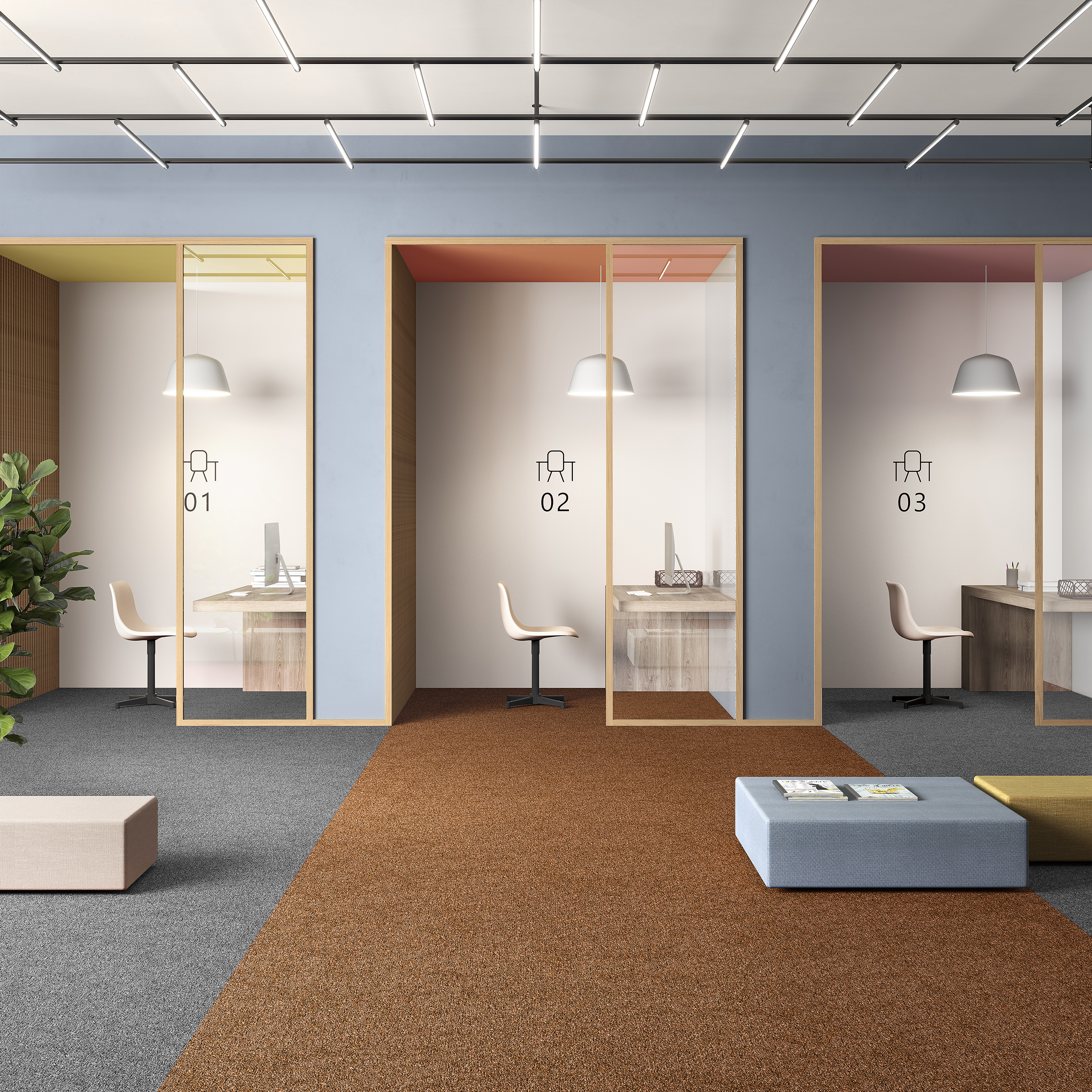 Ковровая плитка Medusa Tile 84 (500*500*5 мм) — купить в Нефтеюганске