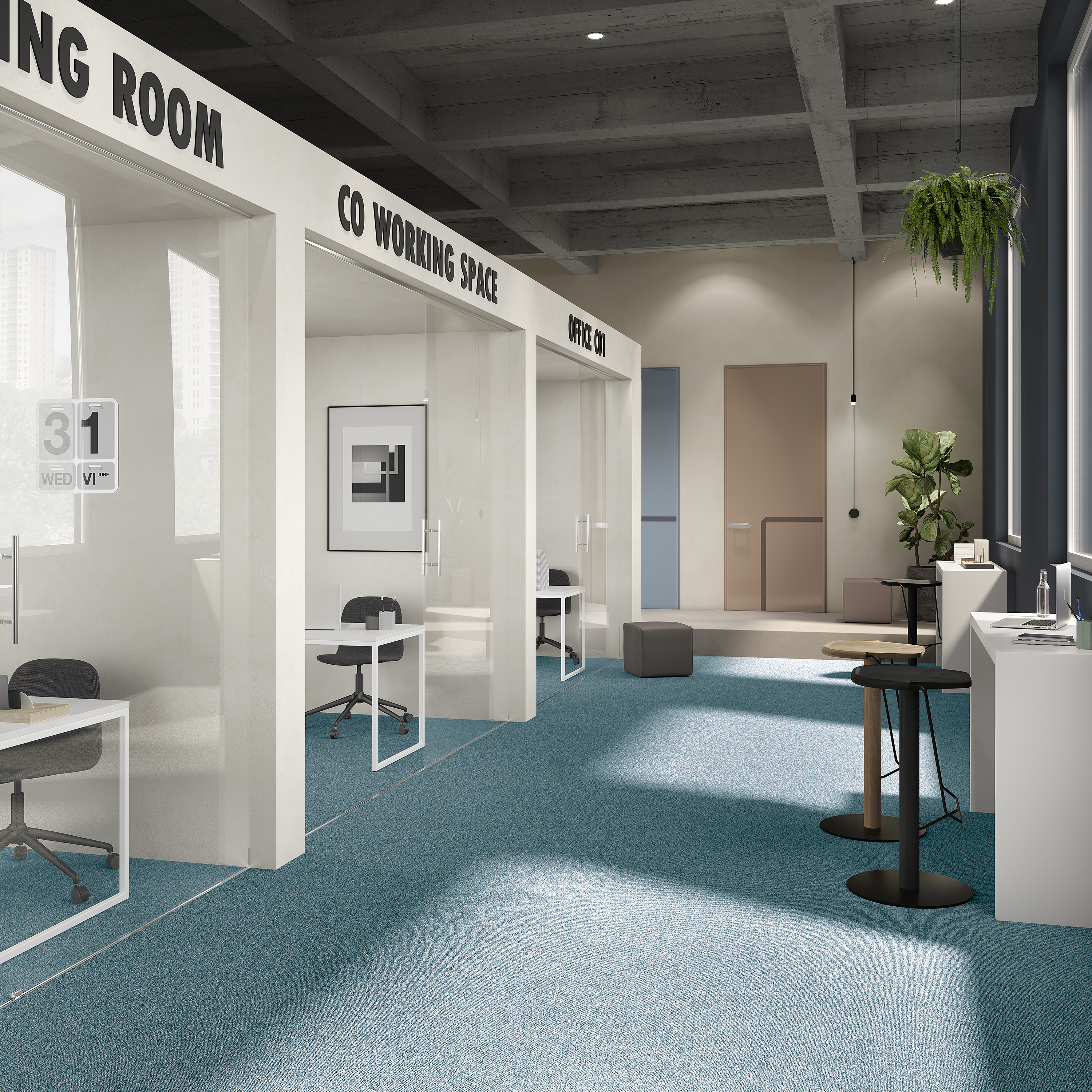 Ковровая плитка Medusa Tile 70 (500*500*5 мм) — купить в Нефтеюганске