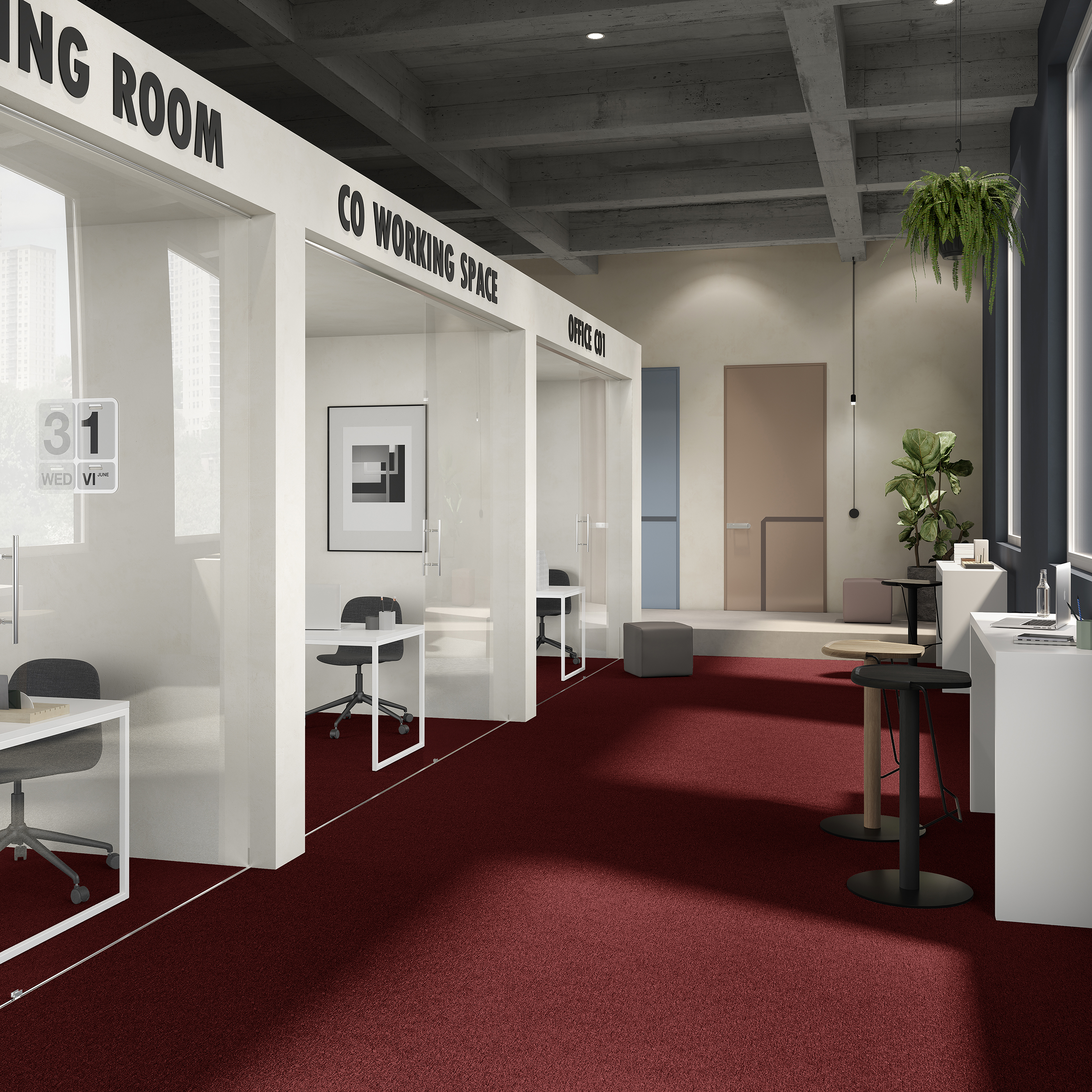 Ковровая плитка Medusa Tile 11 (500*500*5 мм) — купить в Нефтеюганске