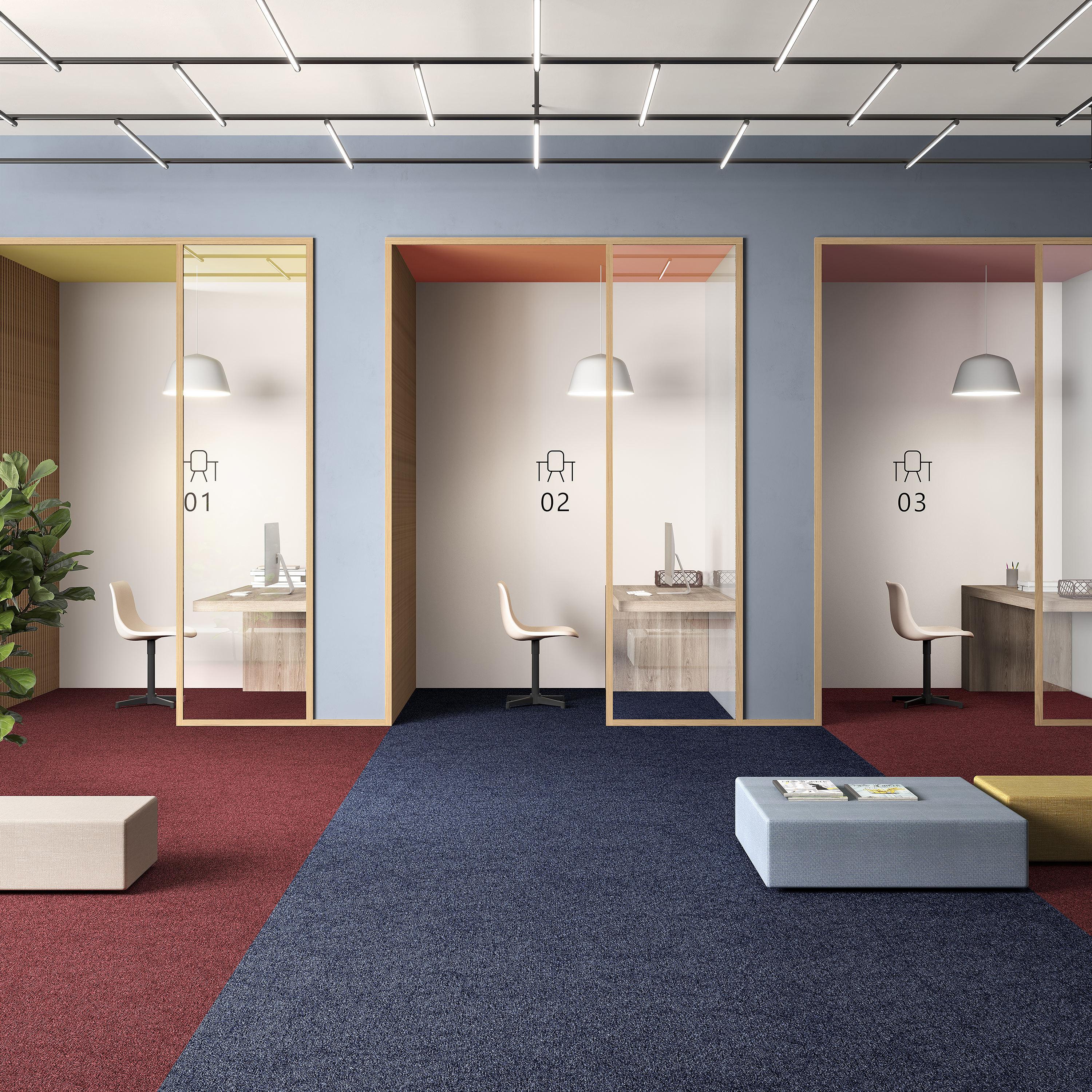 Ковровая плитка Medusa Tile 77 (500*500*5 мм) — купить в Нефтеюганске