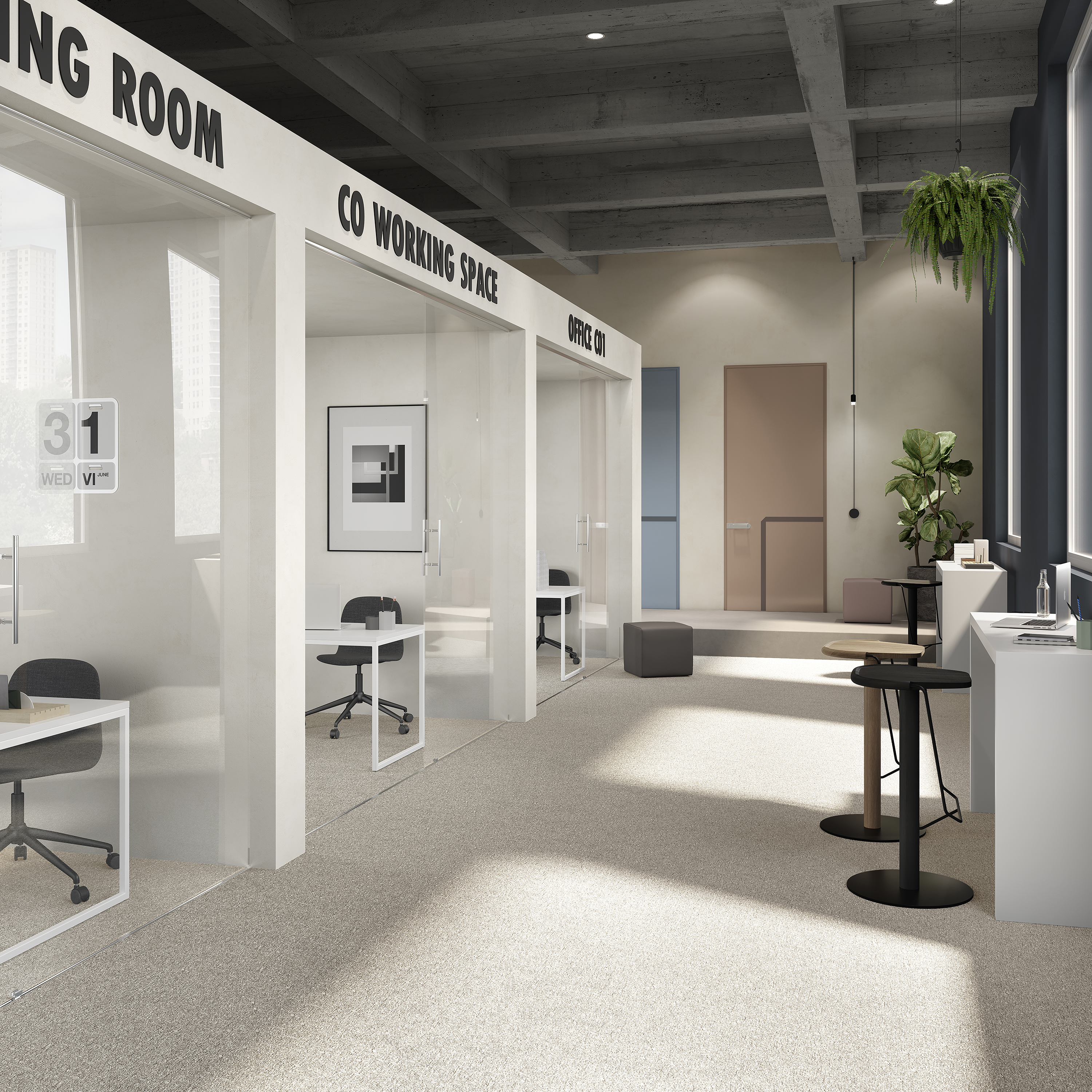 Ковровая плитка Medusa Tile 33 (500*500*5 мм) — купить в Нефтеюганске