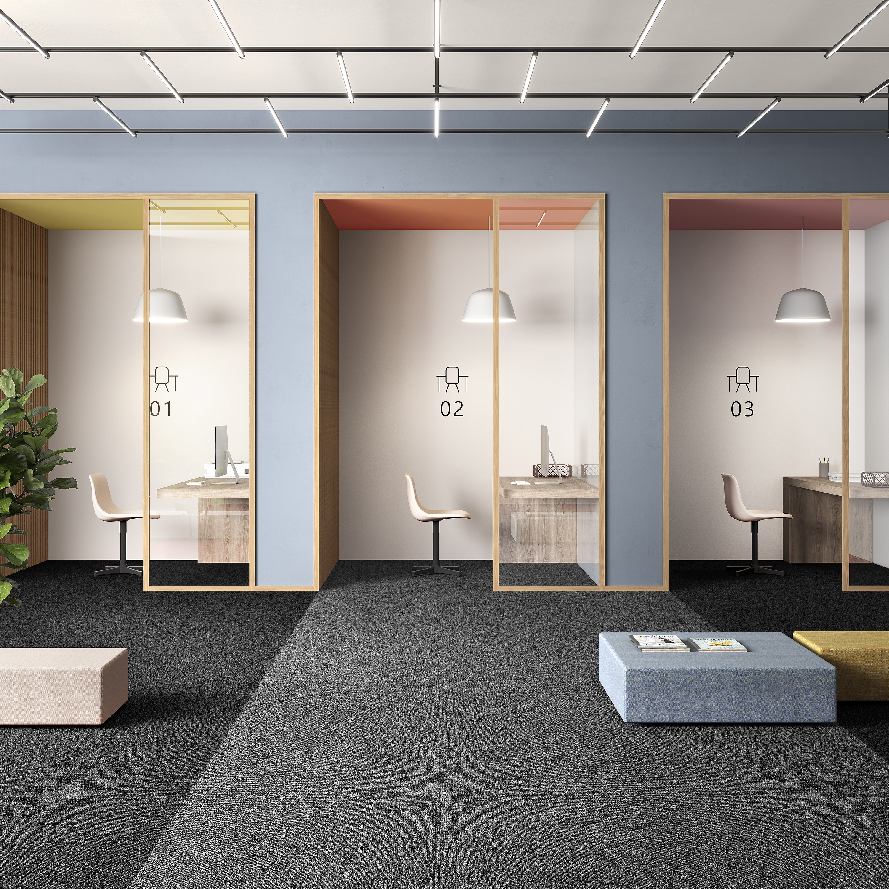 Ковровая плитка Medusa Tile 98 (500*500*5 мм) — купить в Нефтеюганске